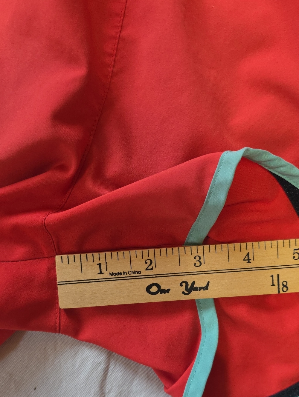 Nike Dri-Fit Women's Running Shorts Built in Brief Orange Aqua Black S - Picture 6 of 7